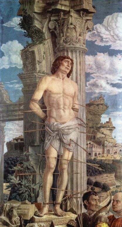 Andrea Mantegna, St. Sebastian, c. 1470 koolstories