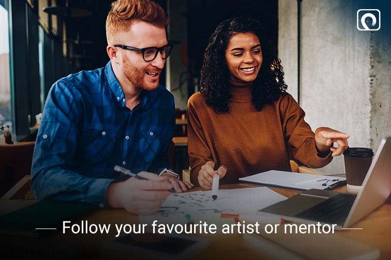 Drawing idea -Follow your favourite artist or mentor