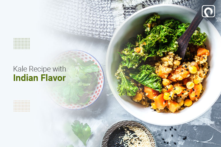 Kale Recipe - Kale Recipe with Indian Flavor