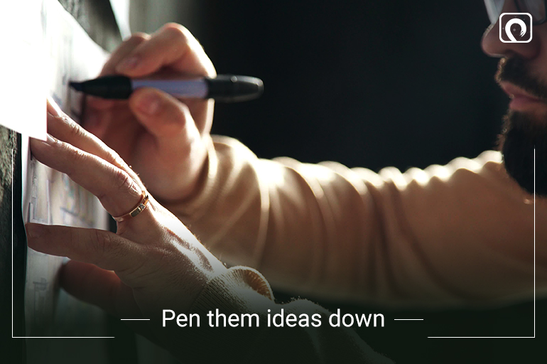 Drawing idea - Pen them ideas down 