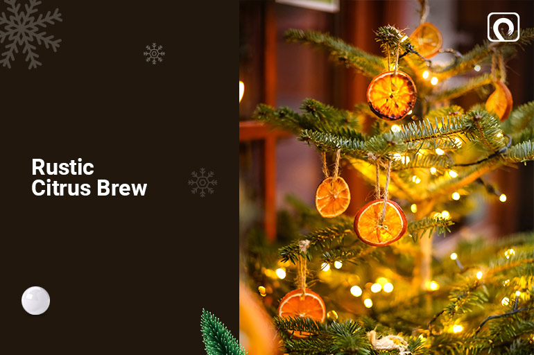 Christmas Tree Decoration - Rustic Citrus Brew 