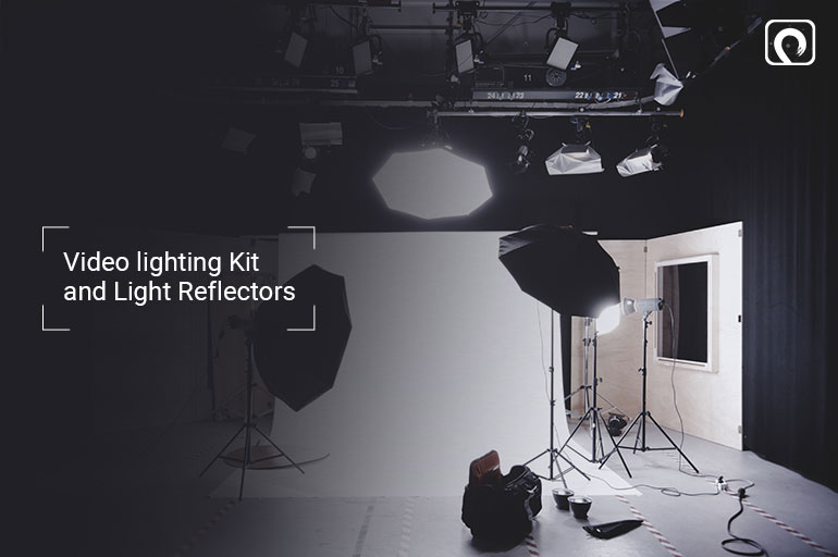 Videography Equipment - Video lighting kit and light reflectors